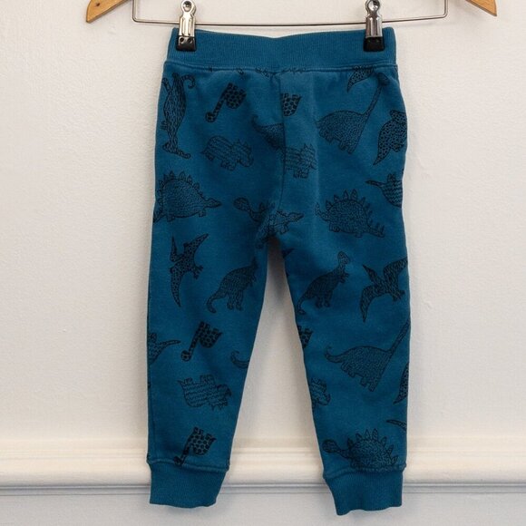 Maximus Rex 3T Blue Jogger Pants Dinosaur Print Cozy Kids Toddler Sweatpants - Picture 3 of 4